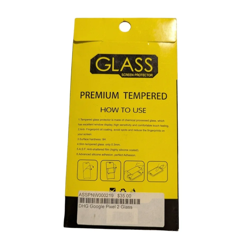 L1. Unipha Tempered Glass Screen Protector In Clear For An Google Pixel‎ 2